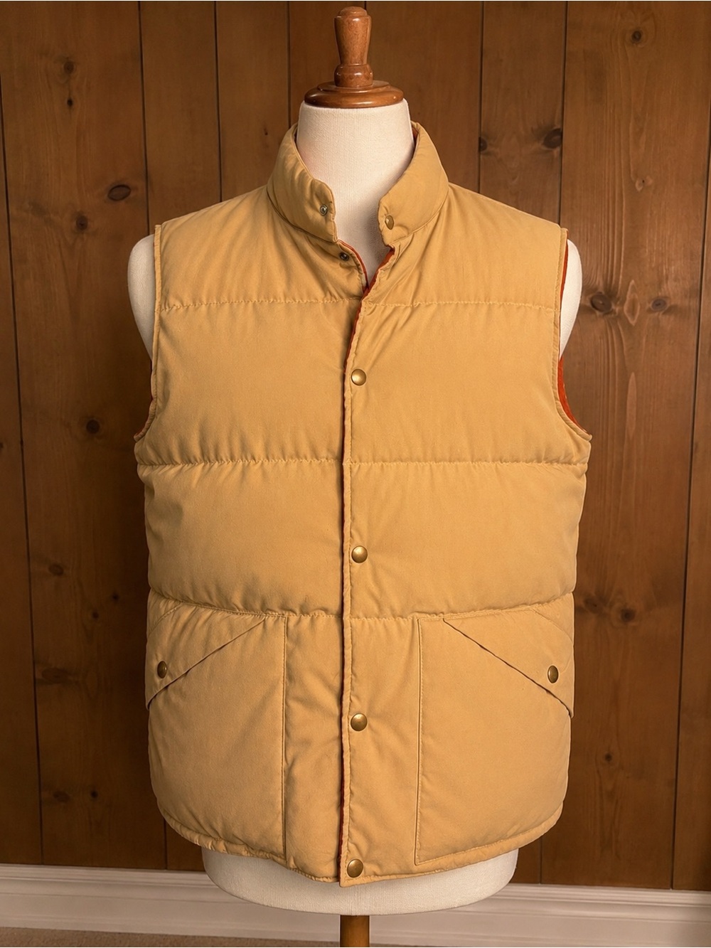 St. John's Bay Tan Quilted Puffer Vest